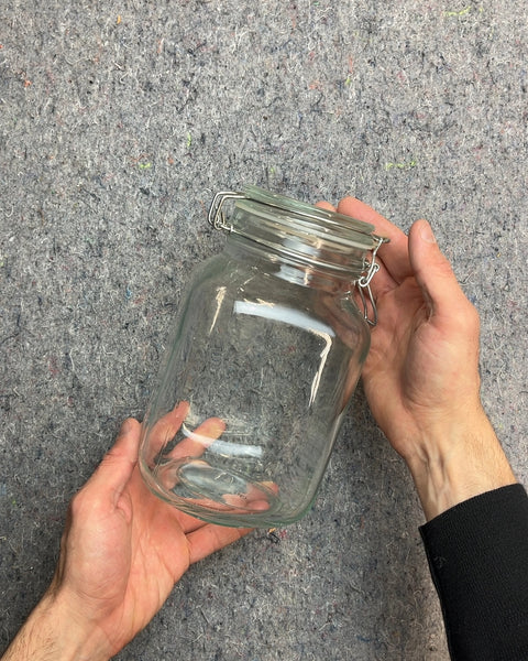 Medium Size Glass Jar with Clamp Lid