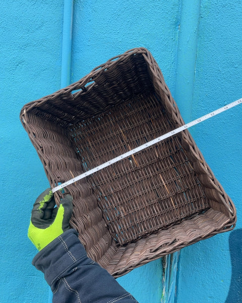 Wicker Storage Basket, 14x11"