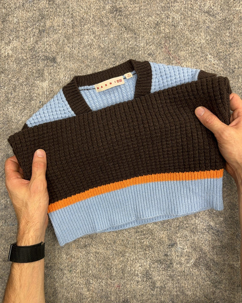 Uniqlo x Marni Striped V-Neck Knit Sweater Vest, Size XS