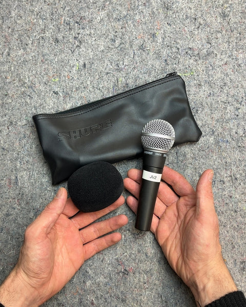 Shure SM58 Microphone with Pouch and Foam Cover, Untested