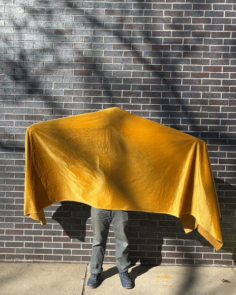 Bigass Gold Velvet Fabric Piece