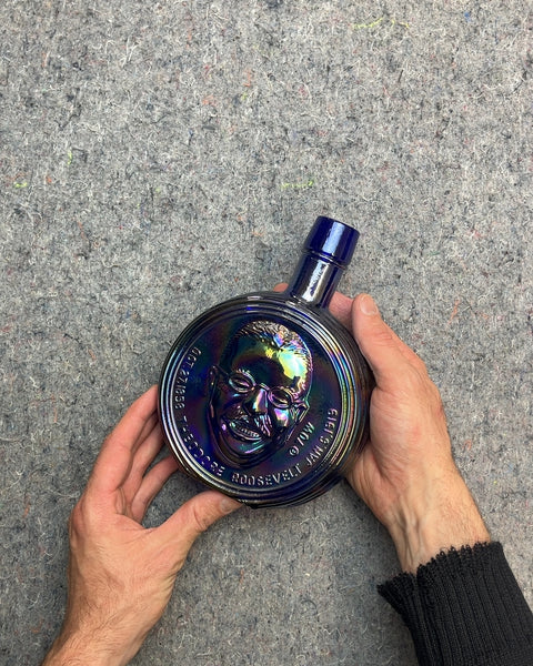 Theodore Roosevelt Commemorative Glass Bottle