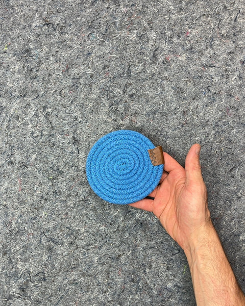 Pretty Blue Coiled Rope Coaster