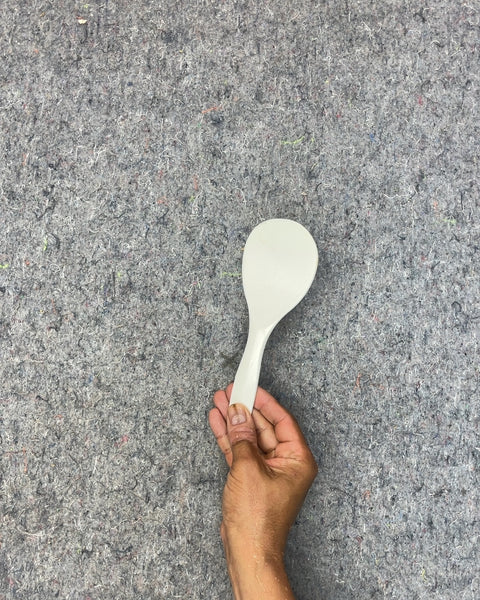 White Plastic Rice Paddle