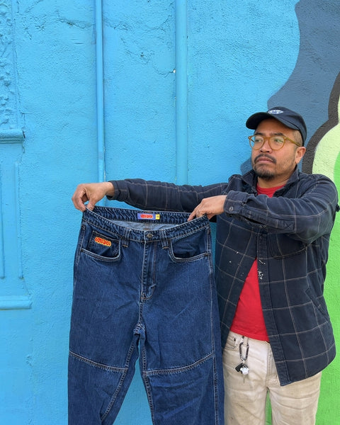 Omfura Blue Denim Jeans, Size 32