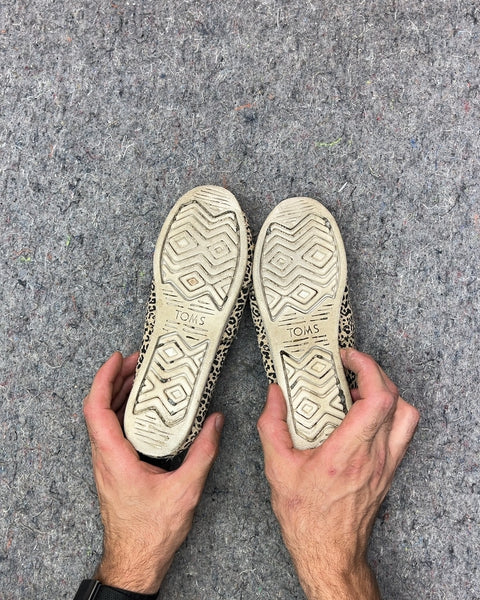 TOMS Leopard Print Slip-On Shoes, Size US 6W or EU 36.5