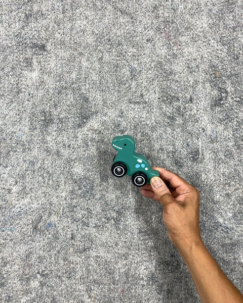 Green Dinosaur Wooden Toy Car