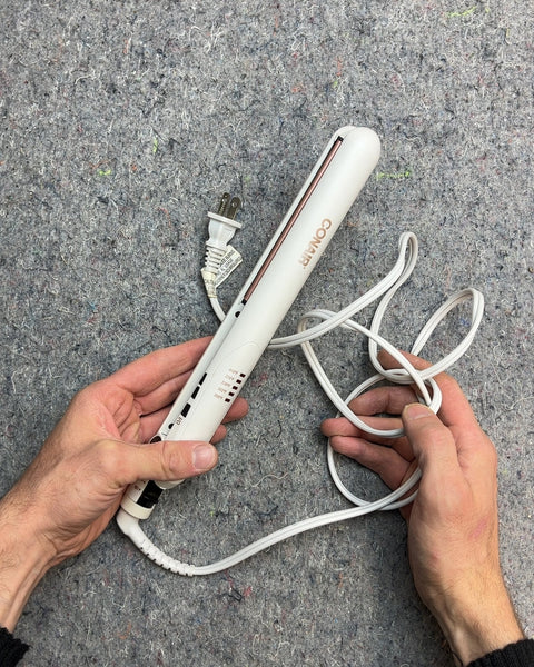 Conair White Flat Iron Hair Straightener