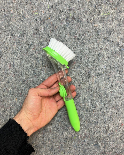 Green Handled Cleaning Brush