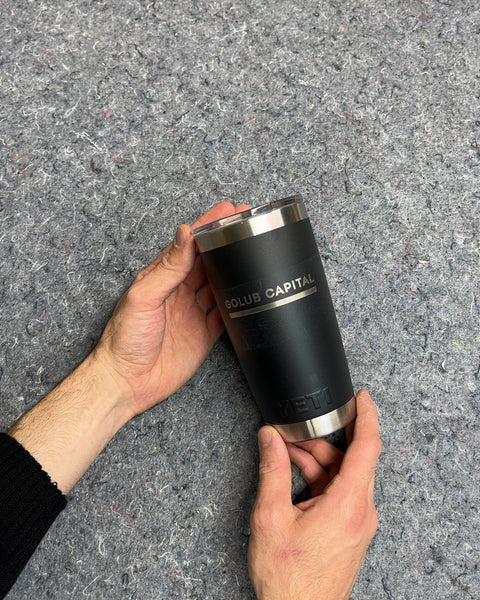 YETI Black Insulated Tumbler Branded Golub Capital