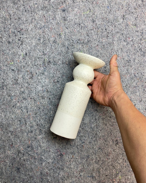 Bigger Speckled Ceramic Candle Holder