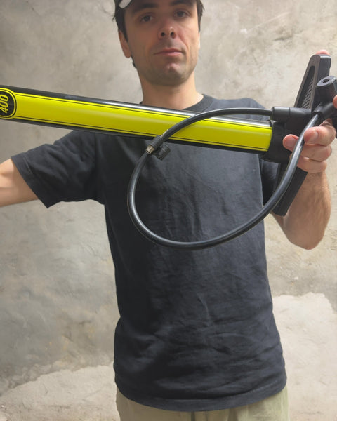 Bell 400 Yellow Bicycle Floor Pump
