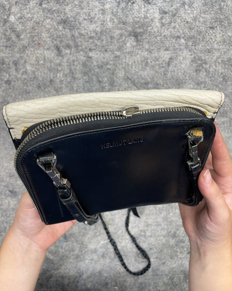 Helmut Lang Two-Tone Leather Crossbody Bag, Needs A Little Love