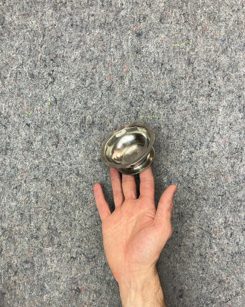 Small Silver-Tone Decorative Bowl
