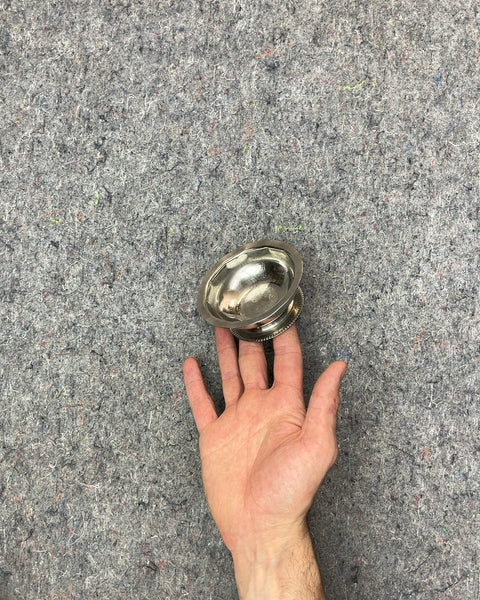 Small Silver-Tone Decorative Bowl