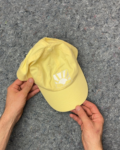 Yellow Baseball Cap with Embroidered Sun