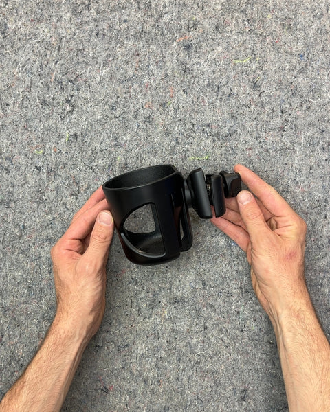 Black Universal Stroller Cup Holder