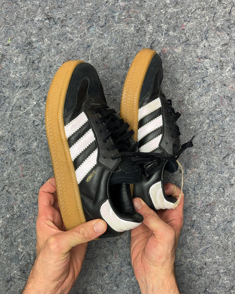 Adidas Samba Black and White Sneakers, Size US 6M or EU 38 2/3