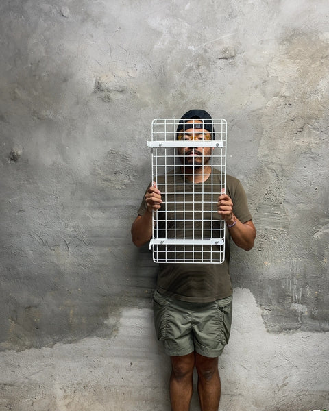 Sturdy Metal Wire Grid Shelf, 12x24"