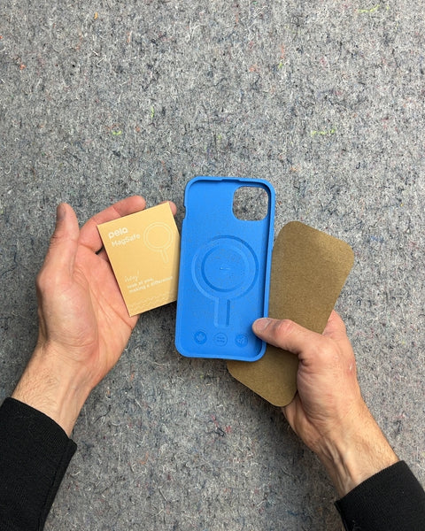 Pela Blue MagSafe Compost Phone Case, iPhone 15 Plus