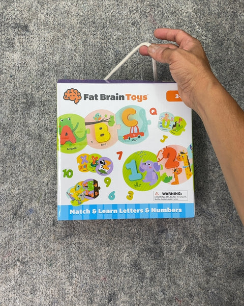Fat Brain Toys Match & Learn Letters & Numbers Puzzle