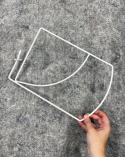 Another White Wire Closet Shelf Divider, 13inH, 8.5inW for 1in Thick Shelves