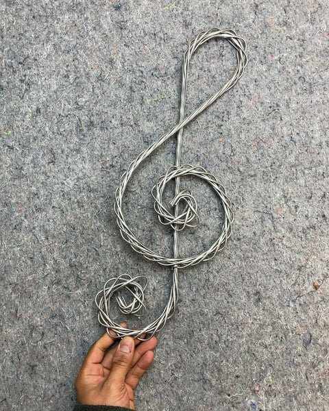 Wire Treble Clef Wall Decor