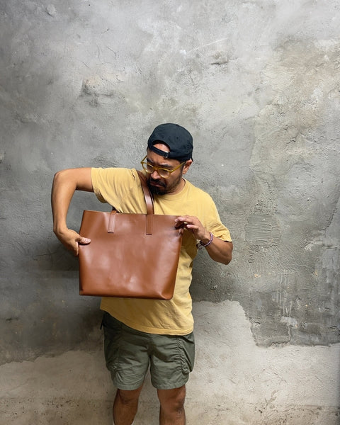 Everlane Brown Leather Tote Bag