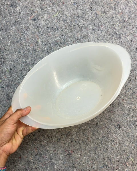 White Plastic Mixing Bowl, W15Dx5Hxx