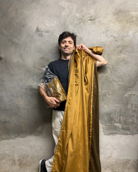 Lazzzy Gold Brown Velvet Window Curtain Panels, L108"