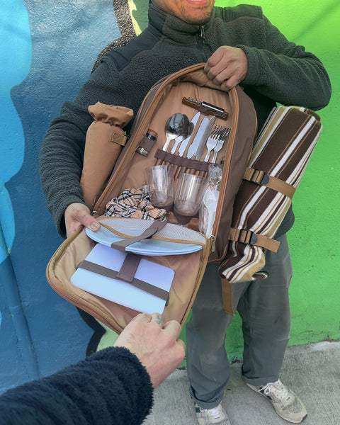 Brand New Picnic Backpack with All Utensils