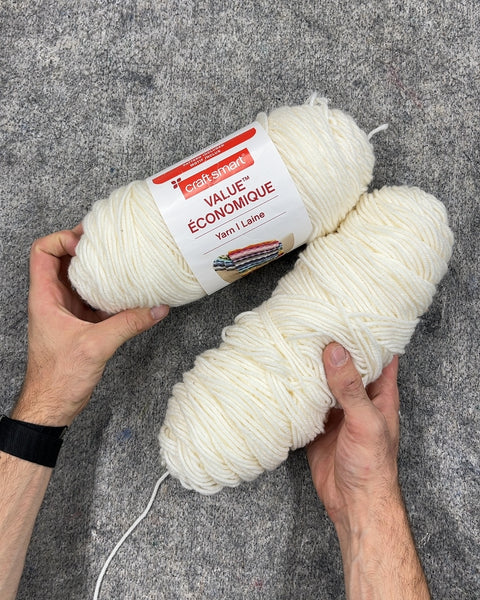 Craft Smart Value Economique Yarn, White
