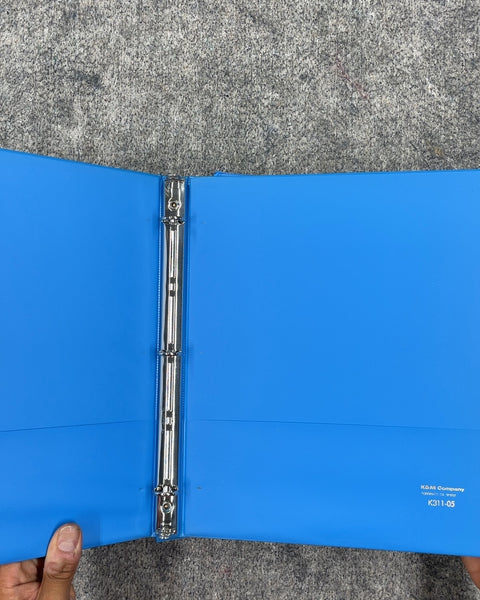 Blue 3 Three-Ring Binders