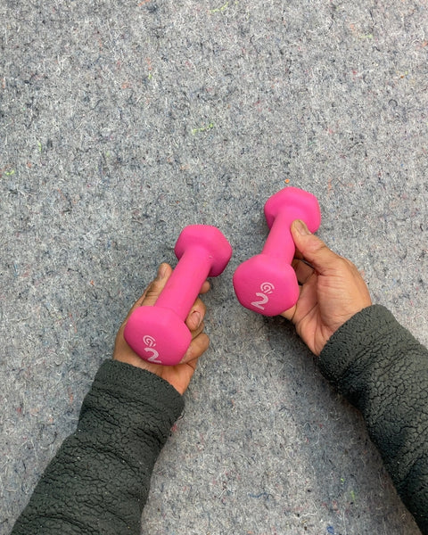 Pink Dumbbells, 2 lbs