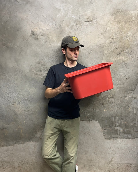 Red IKEA TROFAST Storage Box, L16xW10xD9"