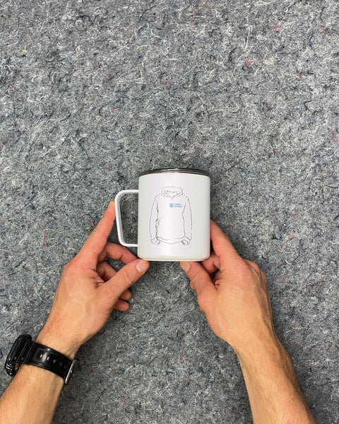 White Insulated Coffee Mug with Lid