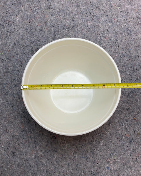 Burnt Orange Plastic Mixing Bowl, 9.5"D