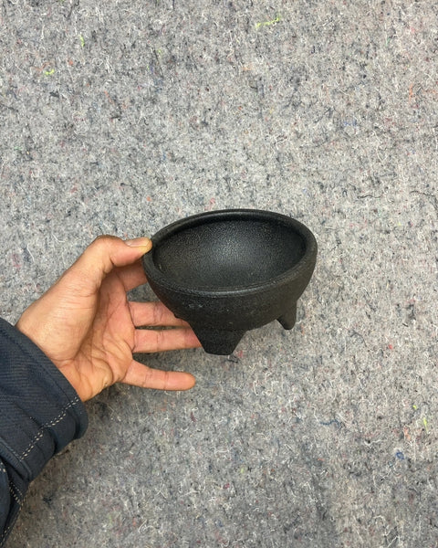 Black Molcajete Bowl