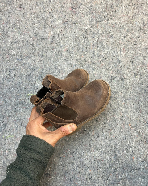 Ugg Brown Leather Shoes, Sz Kids 7 or 23.5 EU
