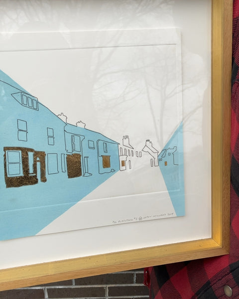 Framed Super Pretty Architectural Print, 15x15"