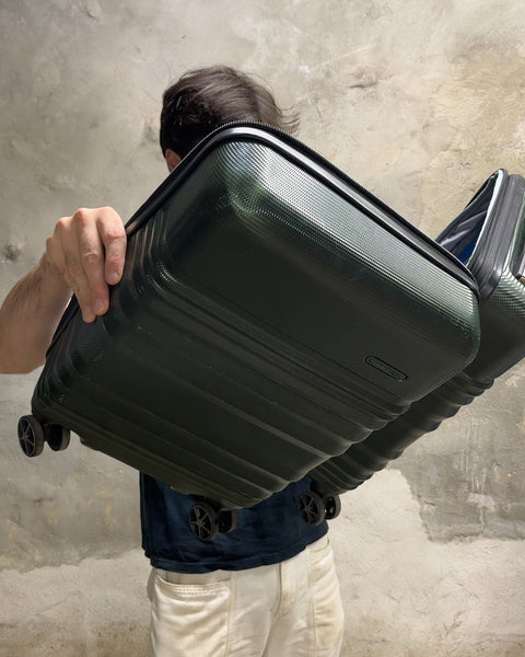 Traveler's Choice Green Hardside Carry-On Suitcase