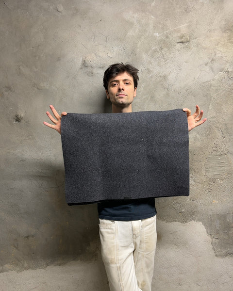 Grovemade Wool Felt Desk Pad in Dark Grey, 27x36"