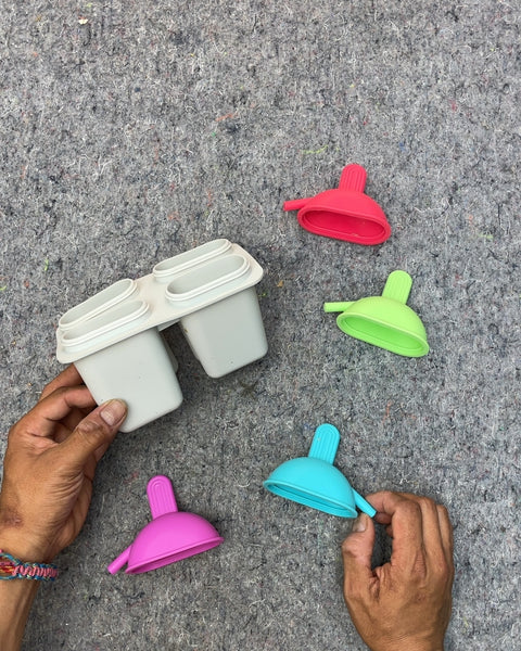Popsicle Molds with Funnels, Need Your Own Sticks