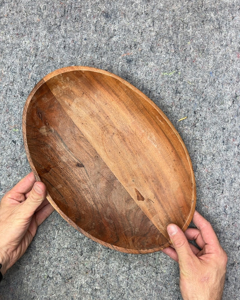 Sembla Oval Wooden Tray, 13"
