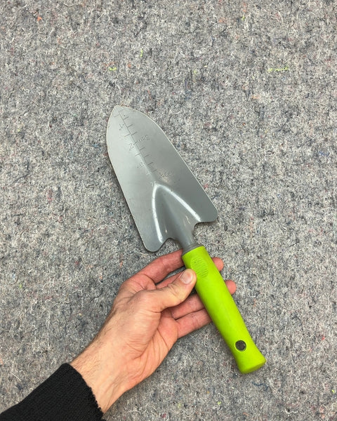 Garden Trowel with Green Non-Slip Handle