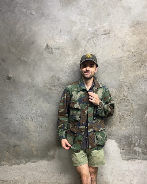 Vintage Camouflage Field Jacket, Size L