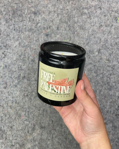 Free Palestine Watermelon Candle