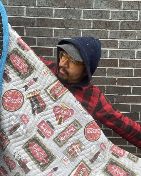 Fun Coca-Cola Quilted Moving Blanket
