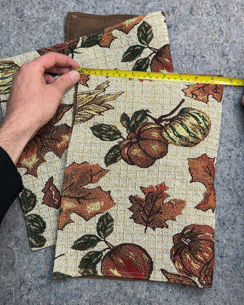 Two Autumn Harvest Table Placemats, 13x20"
