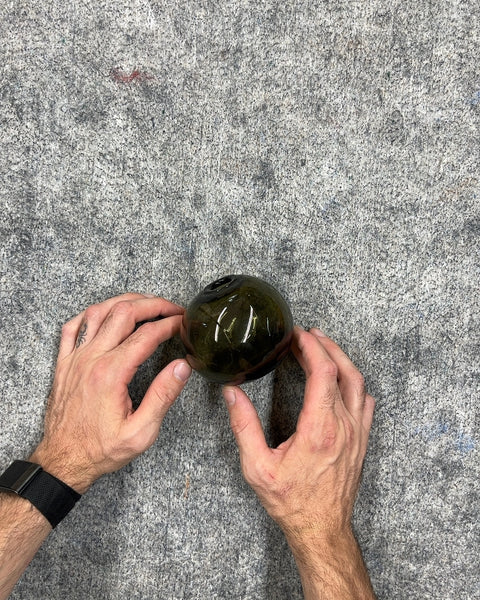 Dark Green Glass Vase